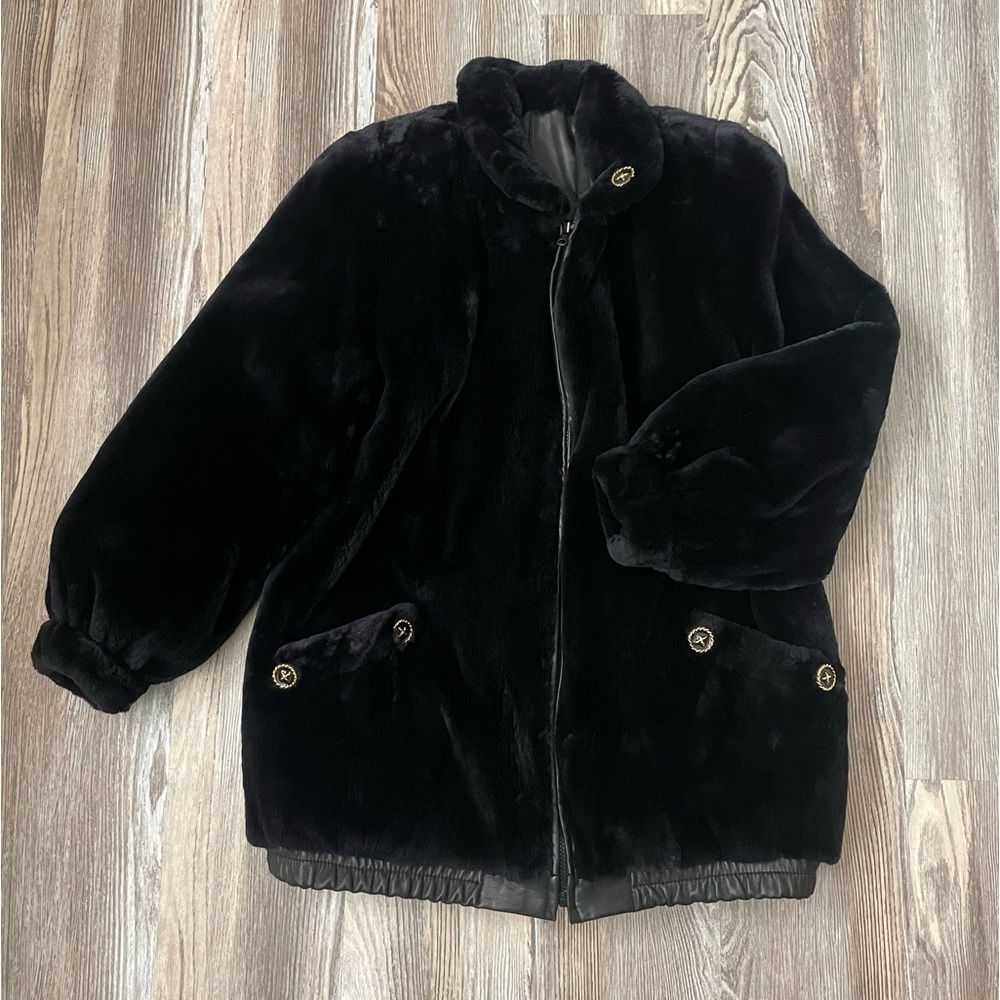 Saks Fifth Avenue Vintage reversible coat size 8